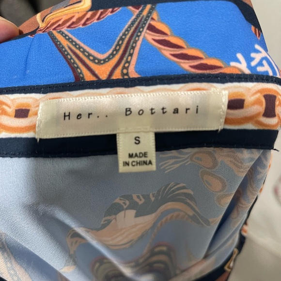 HER..BUTTANI Very Colorful Button Down Shirt Dress Size S - Picture 8 of 8